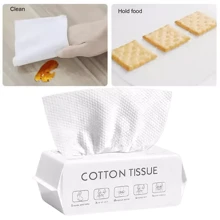 Disposable Face Towel Facial Tissue One-Time Cotton Pads Cleansing Wipe - Patterned - View 9