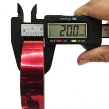 1 卷，1968.5 英寸，金色金属和纸质镜面胶带，DIY 金属金色艺术胶带，自粘金属化聚酯薄膜胶带，用于工艺品装饰和礼品包装，透明珠宝金属胶，升级透明胶液融合织物胶 - 彩色 - 查看 28