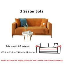 1 vỏ bọc ghế sofa nhung chống trượt Silver Fox 4 mùa, 1/2/3/4 chỗ ngồi, vỏ bọc ghế sofa co giãn màu trơn, tấm bảo vệ ghế sofa chống mèo cào (kèm theo 1 vỏ gối) - trái cam - Xem 12