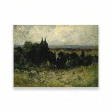 1 peça Galeria de arte de parede em inglês, impressão vintage, paisagem de mansão, cavalo, pôster, pintura em tela para sala de estar, decoração de casa, fazenda, sem moldura - Multicolorido - Ver 47