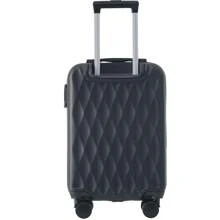 Sweiko Sweiko Mala rígida, mala com rodinhas, mala de viagem, bagagem de mão 4 rodas, material ABS, trava alfandegária TSA, 36 * 23 * 56, preta