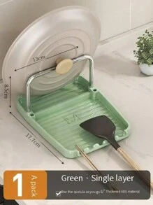 Countertop Organizer Rack, Multipurpose For Holding Pots, Pans, Lids And Kitchen Utensils - Green - View 4