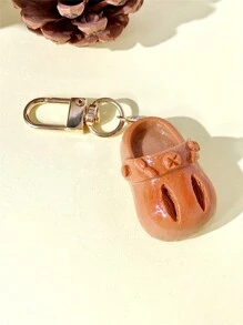 1 件/6 件套彩色迷你拖鞋形钥匙扣，可爱卡通面包鞋吊坠，适合日常装扮，S 适合姐妹，包袋配饰汽车配饰包袋挂饰学校背包哥特 Y2k 万圣节配饰教师节圣诞节礼物创意包袋挂绳带身份证夹汽车配饰包袋挂饰 - 拖鞋鑰匙扣 - 查看 14