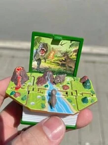 1pc 3D Pop-Up Origami Creative Stress Relief Book Toy, Keychain & Desktop Decor - Multicolor - View 7