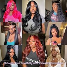13x4 Straight Lace Front Wigs Human Hair 180% Density Pre Plucked Pre Cut Transparent Frontal Human Hair Wigs For Women With Baby Hair Natural Color