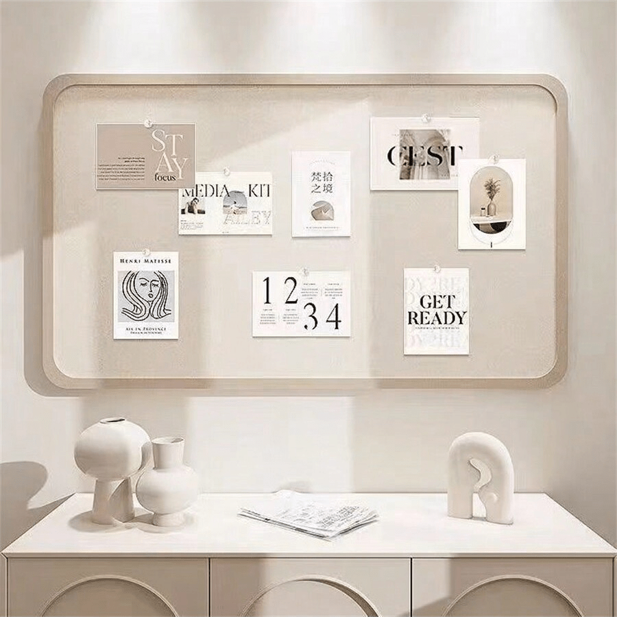 1pc Multi-Color Felt Pin Board, Vintage Felt Wall Decor Board, Photo Display Wall Home Decor Back To School Room Decor School Supplies