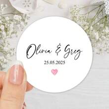 35 Stück personalisierte Hochzeit Dankeschön Aufkleber - 17 Stile, Gastgeschenk Aufkleber, Party Gastgeschenk Etiketten, Süßigkeitenverpackung Aufkleber, Hochzeit Umschlag Siegel - Einfach zu verwenden, wasserfest, personalisierter Schmuck, personalisierte Geschenke, personalisierte Hochzeit, angepasste Aufkleber, Heim Erfrischung, Weihnachtsdekoration, für Einweihungsparty