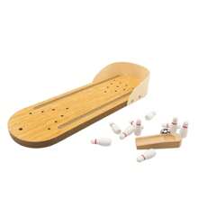 Mini Portable Board Game Creative Wooden Toy - 米色 - 查看 5