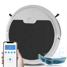 Hbdieuo 家用扫地机器人、拖把、吸尘器三合一机器，APP控制，智能清洁，自动规划路线，高效除尘，吸力强劲，适用于硬木地板、地毯等多种表面清洁，轻松居家清洁