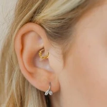 1 件装炫酷 16G 8 毫米不锈钢圆形刺鼻环软骨环耳环分段隔膜穿孔珠宝