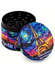 BROS Premium Metal Spice & Herb Grinder - Manual, Portable Kitchen Gadget For Effortless Seasoning And Spices - Multicolor - View 8