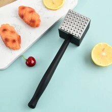 New Square Double-Sided Meat Tenderizer, Beef Chicken Pork Mallet, Meat Tenderizing Hammer, Meat Tenderizer Tool - Black - View 2