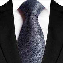 GOADAFOO Cravatta di lusso da 8cm per uomo, colori grigio, nero e bianco, a pois e righe floreali, cravatta jacquard tessuta a mano adatta per uomo, sposo, affari, matrimoni e feste