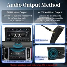 7-Inch Wireless CarPlay & For Android Car Stereo - Touch Screen GPS Navigation, Compatible, FM Radio Receiver With Tobacco Product Lighter Power Supply - display screen - View 7