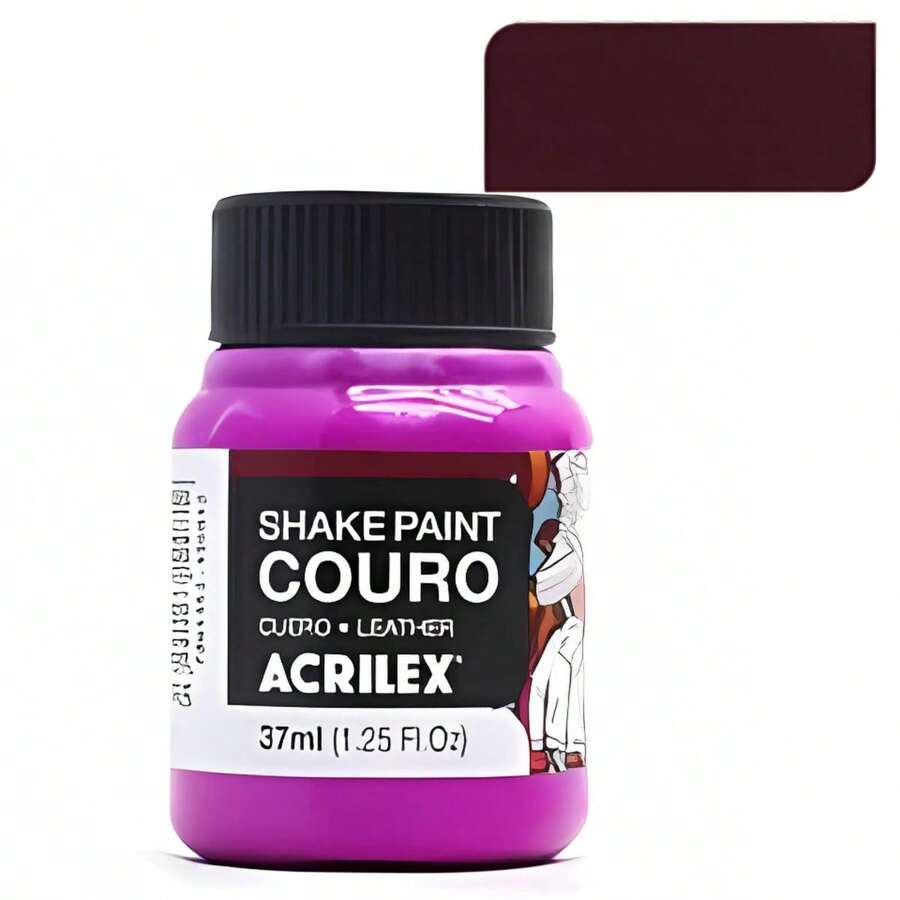 Acrilex Shake Paint Leather Paint 37ml For Natural And Synthetic Leather - Burgundy - View 1