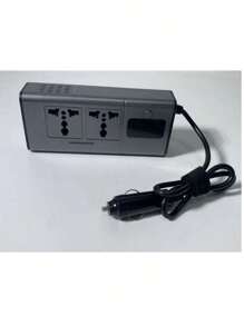 1 件车载电源逆变器，交流车载逆变器，USB 充电器适配器车载插头转换器，带开关和电流 LED 屏幕，适用于汽车、SUV 和卡车 - 彩色 - 查看 10