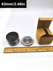 BROS 1 pieza Molinillo de diseño de dibujos animados - Triturador de metal multiuso con diámetro de 2.48"/1.57"(4/6.3cm) - Regalo de Halloween/Navidad para uso doméstico, herramienta de molienda fácil de usar, accesorios esenciales para el hogar