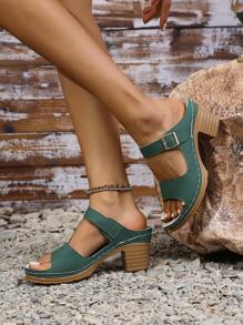 Women's Casual Fashion High Heel Sandals, Export Edition