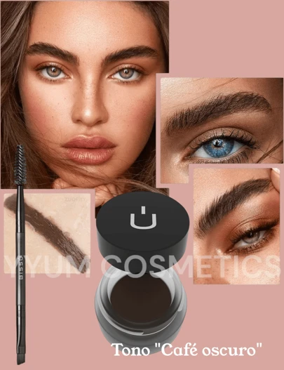 Pomada cejas Bissu Kit con brocha aplicador gel cejas orgánicas original