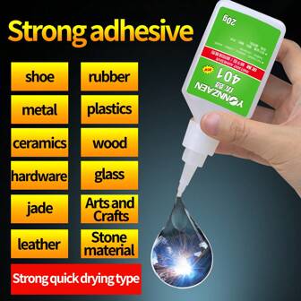 1/2/3pcs Super Glue/Quick Dry Glue/All-Purpose, For Bonding Iron, Metal, Glass, Ceramic, Stone, Plastic, Wood, Rubber And Tires - Strong Welding Multi-Purpose Adhesive