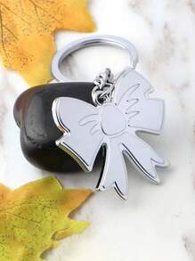 1PC Cute Bow Keychain Reverse Can Be Customized Name To Give Girls Gifts Moved To Cry