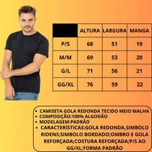 Kit 5  Camisetas Masculina Gola Redonda  Básica estilo e conforto