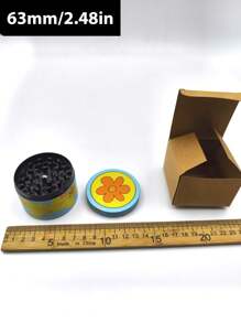 BROS 2.5"/1.57" Creative Cartoon Grinder - Multi-Layer Alloy Grinding Tool - Compact Household Essential - Mini Crusher - Multicolor - View 29