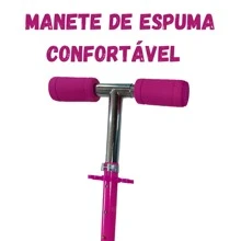 Patinete Crianças Jovens e Adultos Ajustável Rosa 100Kg