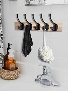 Bộ 5 móc treo tường bằng kim loại màu đen, móc đôi kiểu cổ điển, móc treo cửa chịu lực cao, thích hợp để treo khăn tắm, mũ, chìa khóa, tủ, túi xách, giá đựng đinh, giá treo chìa khóa, kệ nổi, giá đựng đồ, đồ trang trí Giáng sinh, móc treo, phòng ngủ, giá treo áo khoác, giá treo tường, móc treo tường, giá treo chìa khóa, giá treo chìa khóa gắn tường, móc treo chìa khóa - màu đen - Xem 4