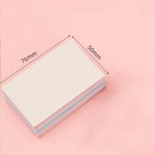 100pcs/Pack Colorful Sticky Notes, Removable Self-Adhesive Memo Pad, Multi-Sized Sticky Memo Paper For Notes, Messages & Reminders Back To School