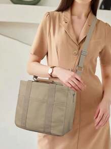 New Large-Capacity Multi-Compartment Women's Tote Bag, Fashionable, Simple And Versatile Handbag, Niche Design, Portable And Adjustable Shoulder Strap, Mommy Shoulder Crossbody Bag, Suitable For Commuting, Going Out, Shopping And Storage., Best Mother Day Gifts Ever