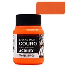 Acrilex Shake Paint Leather Paint 37ml For Natural And Synthetic Leather - Fluorescent Orange - View 1