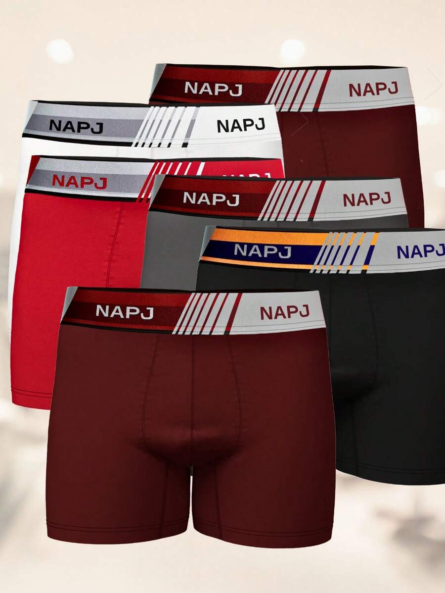 Set Of 10 Adult Boxer Briefs, Premium Quality, Comfortable, NAPJ - Multicolor - View 1