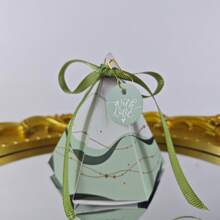 20PCS Polygon Box Paper Boxes Colorful Ribbon Card Party Birthday Anniversary Gift Wrapping Supplies Valentine's Day - Multicolor - View 7