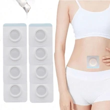 100 件蓖麻油包敷布、肚脐蓖麻油贴片、自粘蓖麻油包敷布水刺布、蓖麻油包敷垫蓖麻油压缩布... - 彩色 - 查看 2