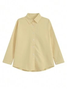 防晒白衬衫 极简法式小码长袖衬衫