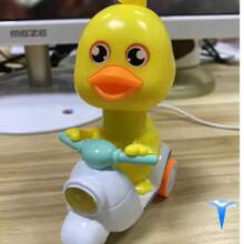 Mini Moto Juguete De Fricción Pato Colorido Para Bebe - Azul - Ver 2