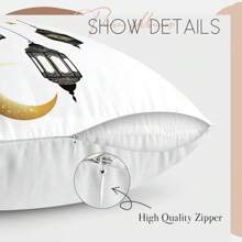 1 pieza Funda de cojín con diseño impreso para celebrar el Ramadán, 45*45cm - Multicolor - Ver 5