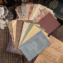 60sheets Retro Artistic Style Handbook Decoration Material Scrapbook DIY Photo Album Material Paper Pack For Planner Journaling, Junk Journal, DIY Crafts Back To School