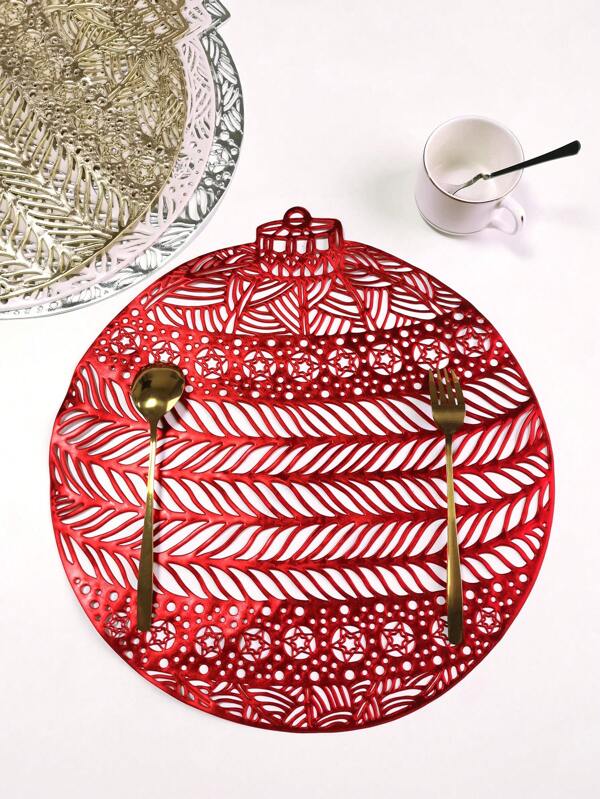 1pc Ball And Bell Shape Cute Table Placemat Vase Mat Decoration PVC Mat Birthday And Party Gift