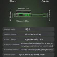 Alonefire High Brightness COB Pen Light Lighting Palm Small Mini Multifunction Flashlight Type-C Usb Rechargeable Portable Night Emergency Light Lady Backpack Pocket Magnet Torch Outdoor Camping Hiking Travel Fishing Home Work Check Repair Penlight Lamp - Multicolor - View 10