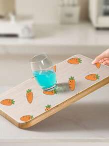 4 Stücke Antirutscheinlagen für den Kühlschrank - Wasserfest, Öl-beständig, waschbar, leicht zu reinigen - perfekt für Regale, Glasfächer, Schränke, Schubläden und Kühlschränke
