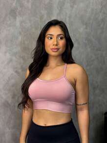 KIT 3 Cropped Tops With Straps In X Zero Transparency Tops With Removable Pads Ref. 890 - 彩色 - 查看 3