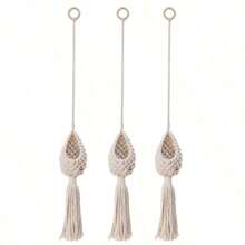 1/3Pcs Macrame Plant Hanger, Hanging Planters For Indoor Plants Air Plants Holder With Bird's Nest Tassels Boho Handmade Wall Hanging Decorative Flower Pot Basket Outdoor Home Decor,Home Decor ,Room Decor,Wall Decor Gifts Birthday Graduation