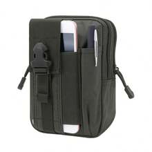 1pc Outdoor Multi-Functional Military Waist Bag, Oxford Cloth Sports Running Hiking Phone Organizer Pouch Autumn-Winter Accessories Halloween Costume,Suitable For Teens, Youth,Men,Casual, Outdoor, Athletic, Vacation, Graduation Gifts, Birthday, Daily Wear