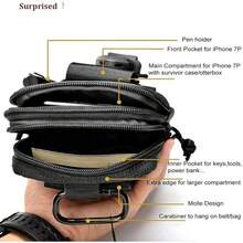 1pc Outdoor Multi-Functional Military Waist Bag, Oxford Cloth Sports Running Hiking Phone Organizer Pouch Autumn-Winter Accessories Halloween Costume,Suitable For Teens, Youth,Men,Casual, Outdoor, Athletic, Vacation, Graduation Gifts, Birthday, Daily Wear