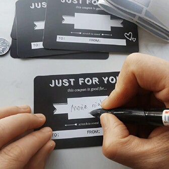 10pcs Scratch-Off Cards Birthday Gift Love Coupons Anniversary Gift For Her Date Night Cards Valentine's Day Tickets Love Note