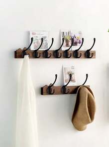 Bộ 5 móc treo tường bằng kim loại màu đen, móc đôi kiểu cổ điển, móc treo cửa chịu lực cao, thích hợp để treo khăn tắm, mũ, chìa khóa, tủ, túi xách, giá đựng đinh, giá treo chìa khóa, kệ nổi, giá đựng đồ, đồ trang trí Giáng sinh, móc treo, phòng ngủ, giá treo áo khoác, giá treo tường, móc treo tường, giá treo chìa khóa, giá treo chìa khóa gắn tường, móc treo chìa khóa - màu đen - Xem 3