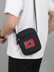 A Casual And Versatile Sports, Football Basketball Crossbody Bag With Colorful Splash Prints. Zippered Square Made Of Nylon, A Coin Purse That Can Be Worn On The Shoulder. Suitable Teen To Use In Daily Life, Going Out, Traveling, School Shopping. Birthday, Christmas, Back-To-School Gifts. Prints Are Randomly Placed. - Multicolor - View 12