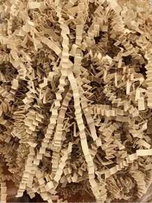 1pack Gift Filler Paper, Simple Plain Color Shredded Paper For Gift Box - Khaki - View 4